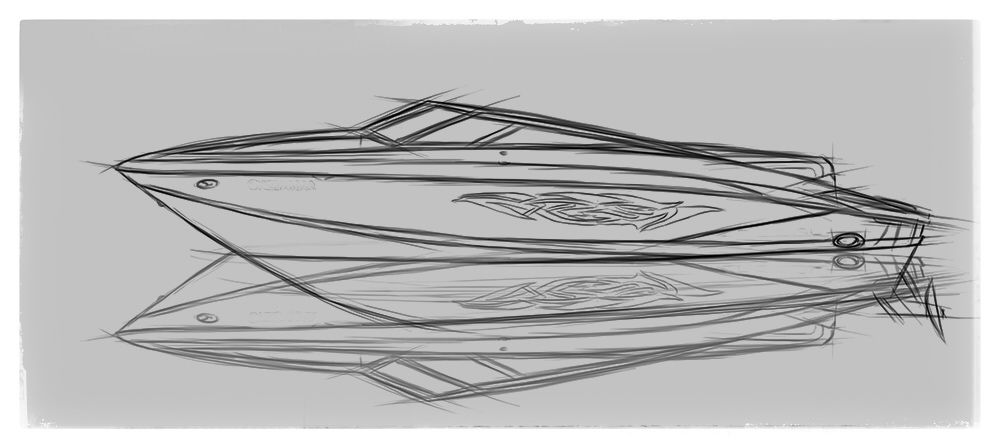 1000x448 21 - Speed Boat Sketch