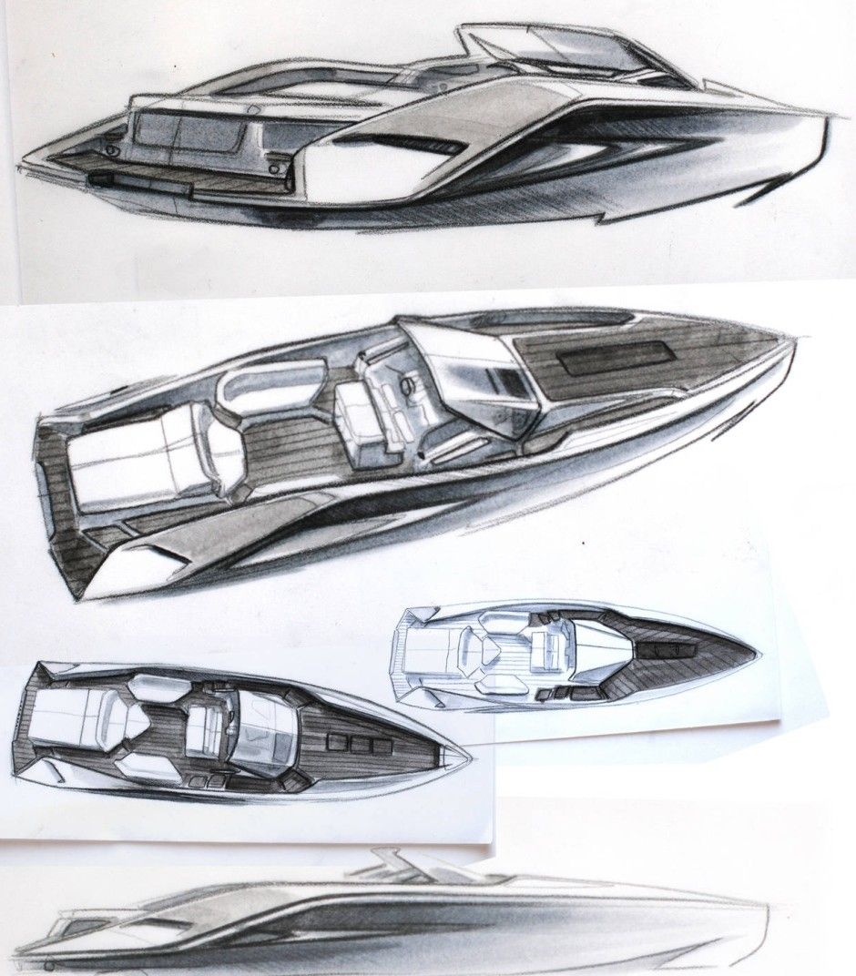 940x1072 Pin By Jonatan Svenfors On Industrial Design Boating - Speed Boat Sketch