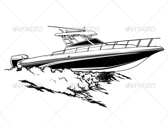 speed boat sketch at paintingvalley.com explore