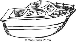300x169 Speedboat Sketch Icon. Speedboat Vector Sketch Icon Isolated On - Speed Boat Sketch
