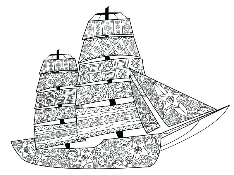 800x600 Boat Coloring Download Sailing Vector For Adults Stock - Speed Boat Sketch