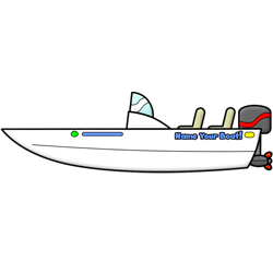 250x250 Cartoon Boat Step By Step Drawing Lesson - Speed Boat Sketch