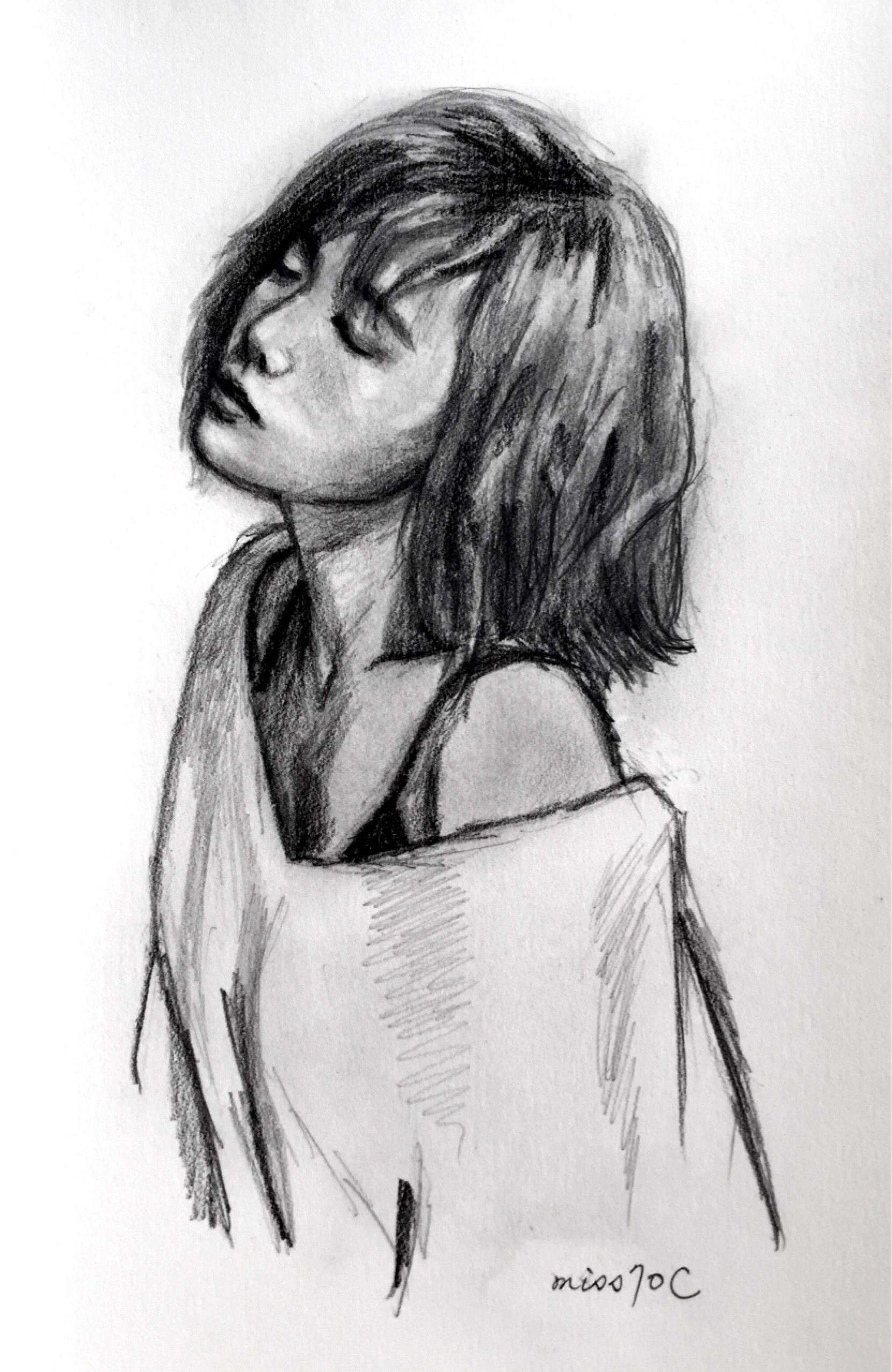 1661x2555 Speed Sketch Of Taeyeon In Rain Sketches Sketches - Speed Sketch