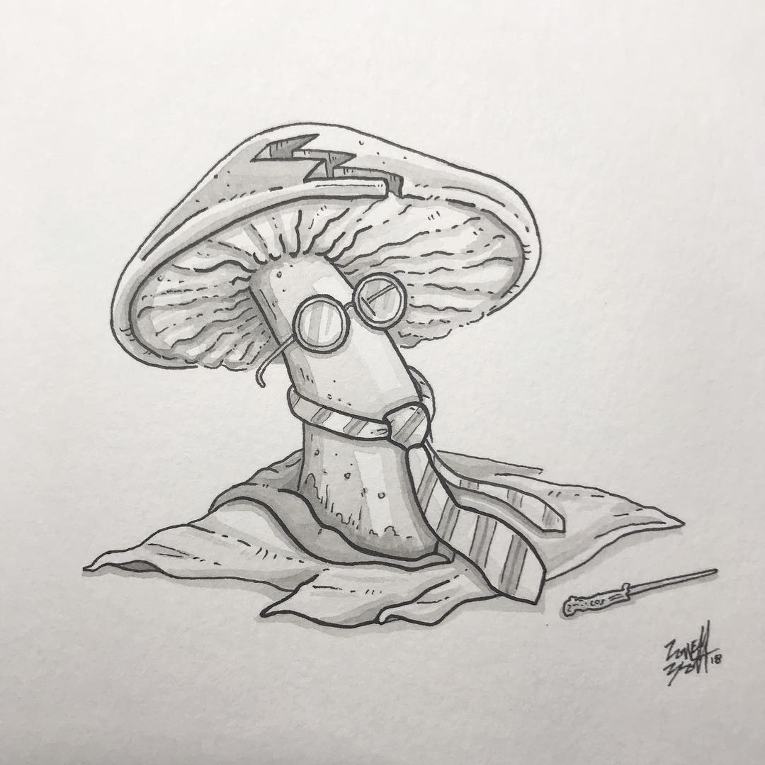 1080x1080 Inktober Day 4 - Spell Sketch