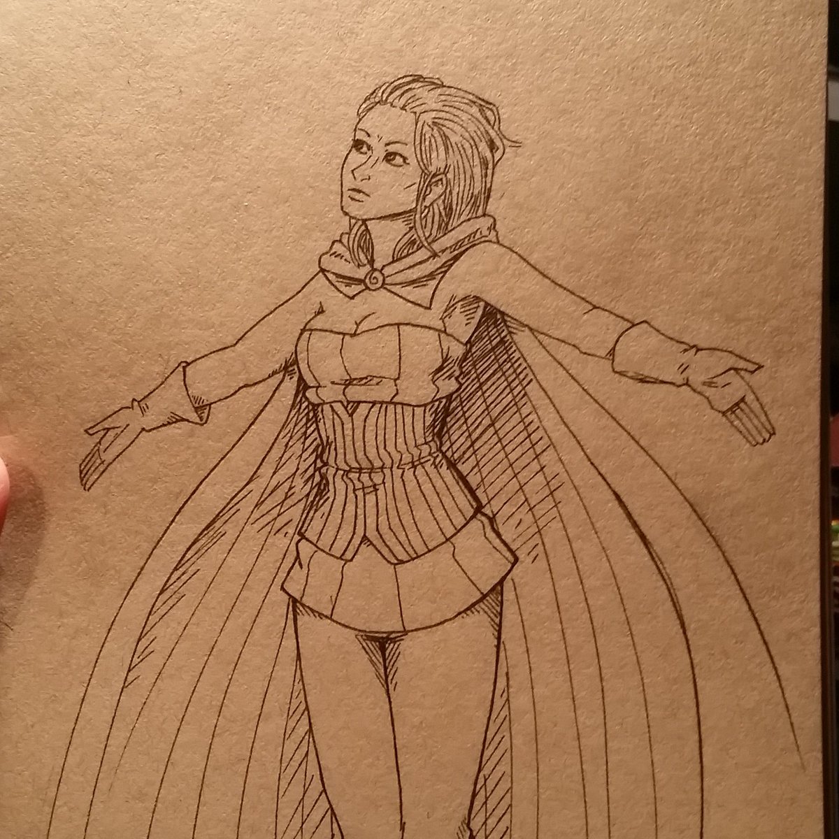 1200x1200 Sage On Twitter Winona Presumably Casting A Spell. - Spell Sketch