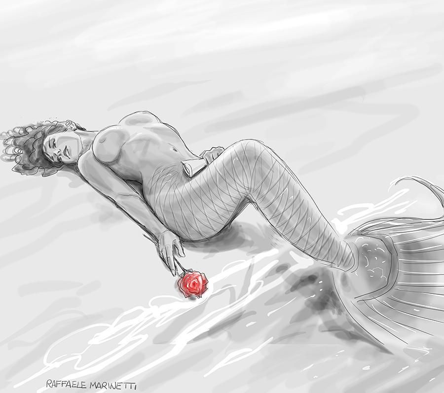 900x797 A Mermaid A Story A Spell - Spell Sketch