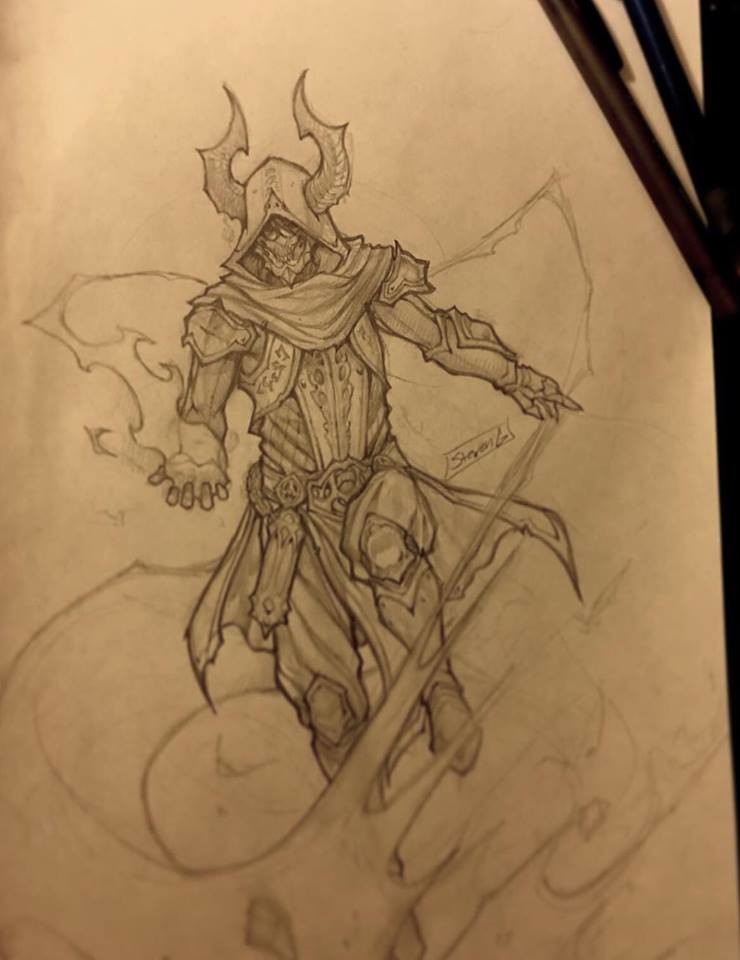 740x960 Artstation - Spell Sketch