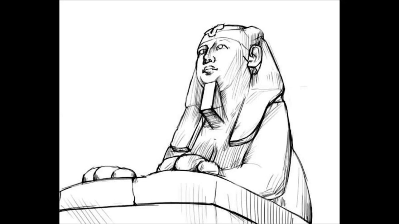 1280x720 How To Draw The Sphinx - Sphinx Sketch