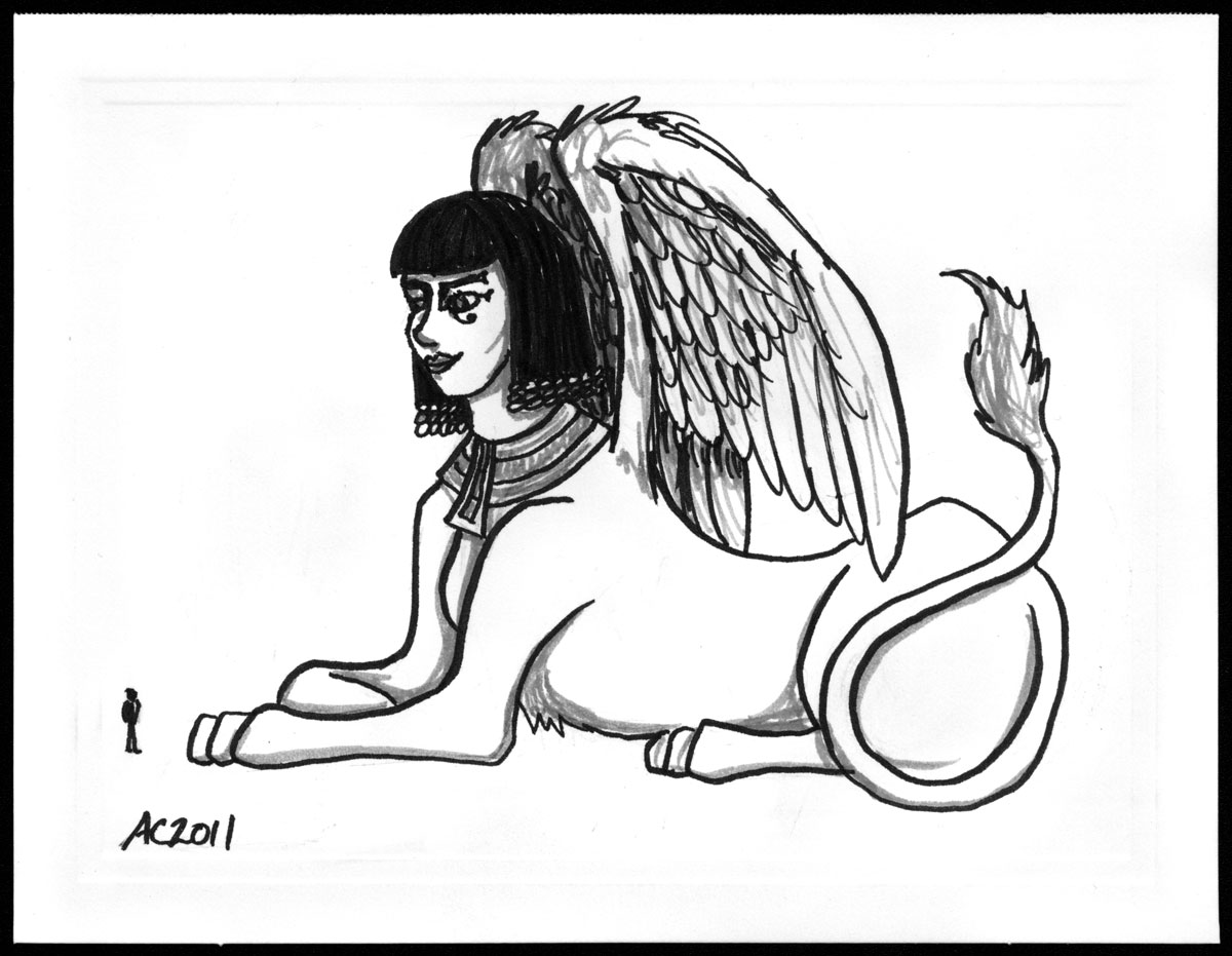 1200x931 Thanks For The Sketches! Antemortem Arts Fine Art Amp Custom - Sphinx Sketch