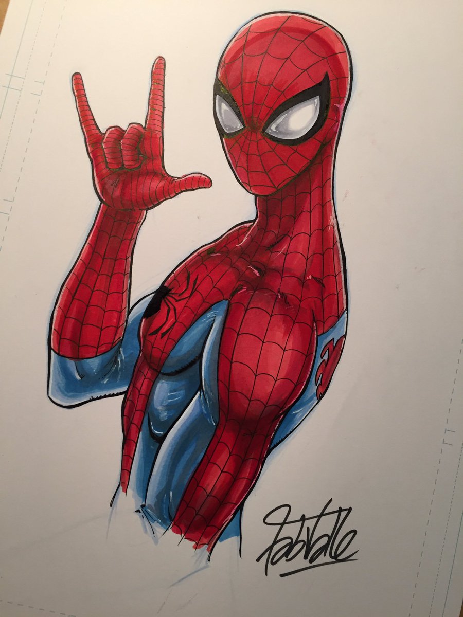 Spider Man Sketch Easy at PaintingValley.com | Explore collection of