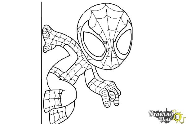 600x400 How To Draw Chibi - Spider Man Sketch Easy