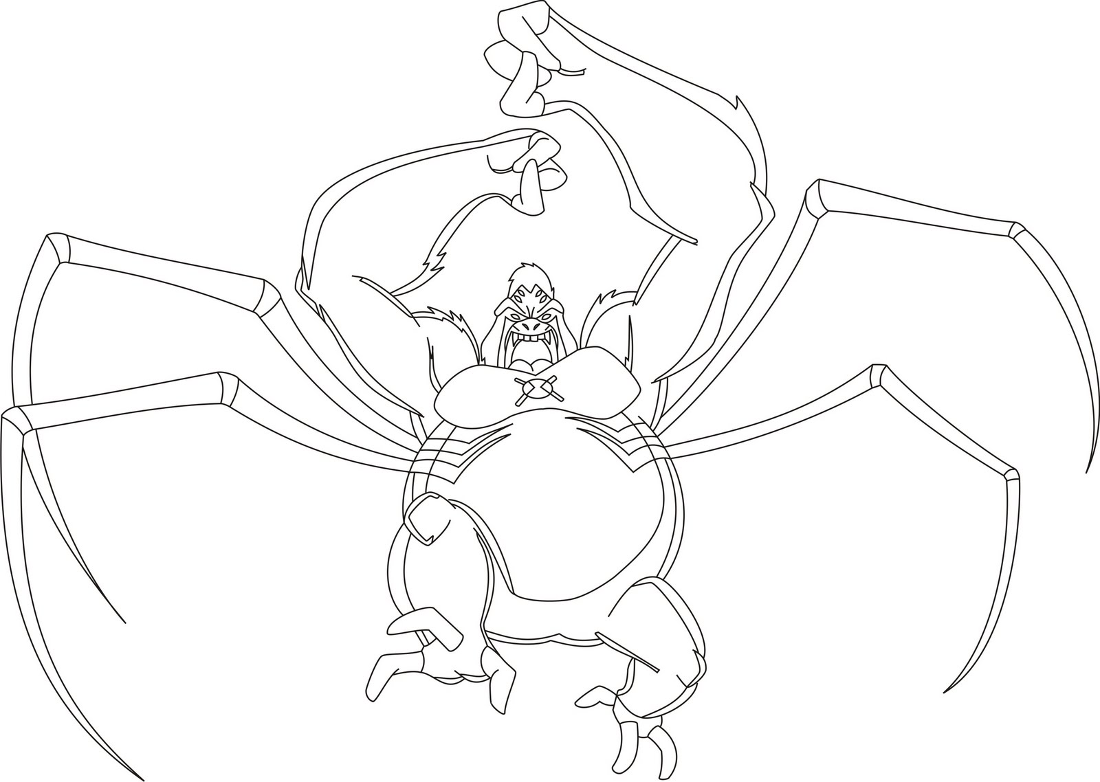 Image - Spider Monkey Sketch. 
