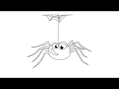 480x360 How To Draw A Spider - Spider Sketch Easy