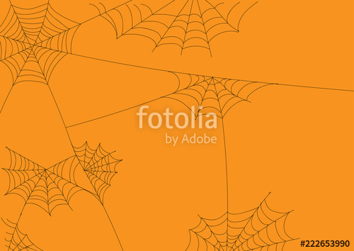 500x354 Spider Web Sketch Design For Halloween Decoration Background - Spider Web Sketch