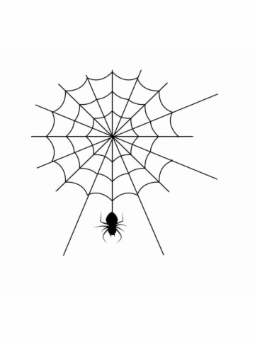 360x480 Buy Pushy Wall Sticker Spider Web Sketch Creative Decorative Wall - Spider Web Sketch
