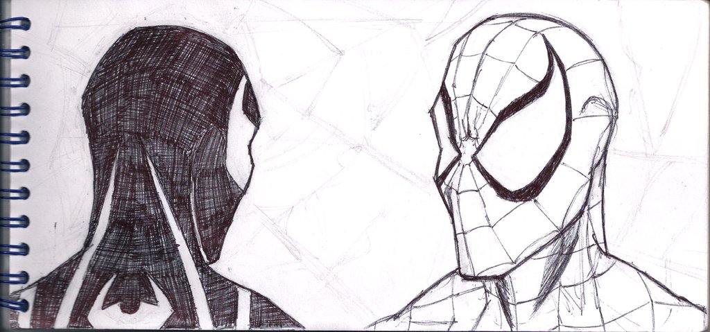 1024x479 Spider Man Sketch 3 By Spartanaltair117 - Spiderman 3 Sketch