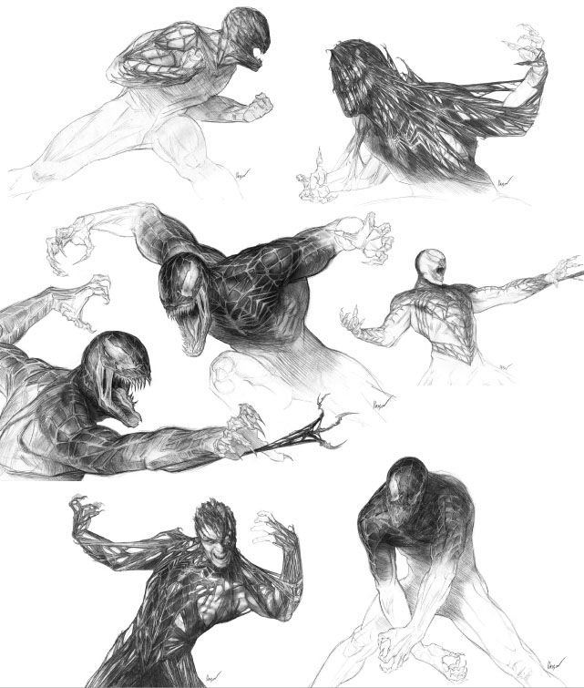 641x755 Venom Art Leaked (Spiderman 3) Drawingsketchdoodle - Spiderman 3 Sketch