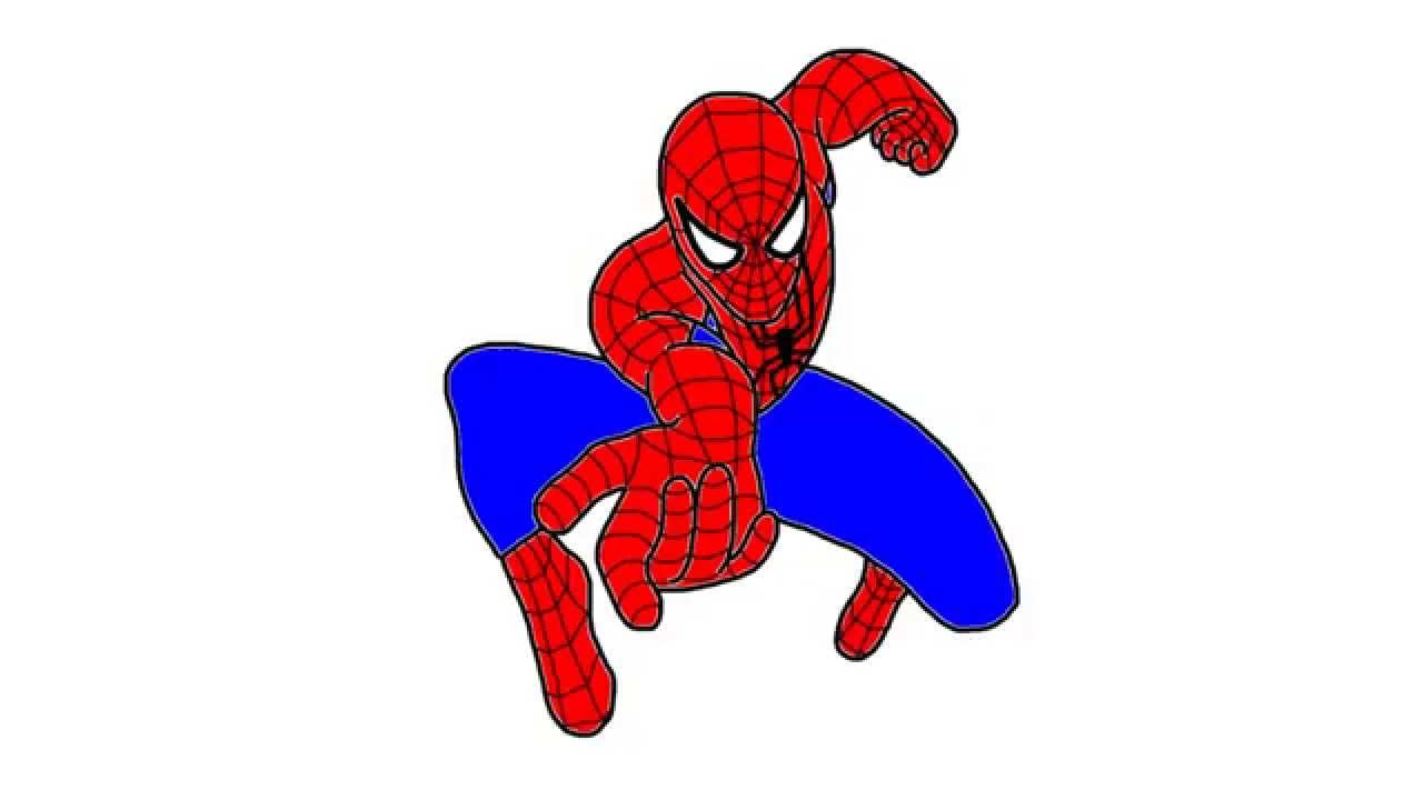 1280x720 How To Draw Spiderman From Spider Man Cartoon Episodes And Movies - Spiderman Cartoon Sketch