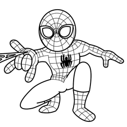 250x250 How To Draw Spiderman Cartoon Drawing Lesson - Spiderman Cartoon Sketch