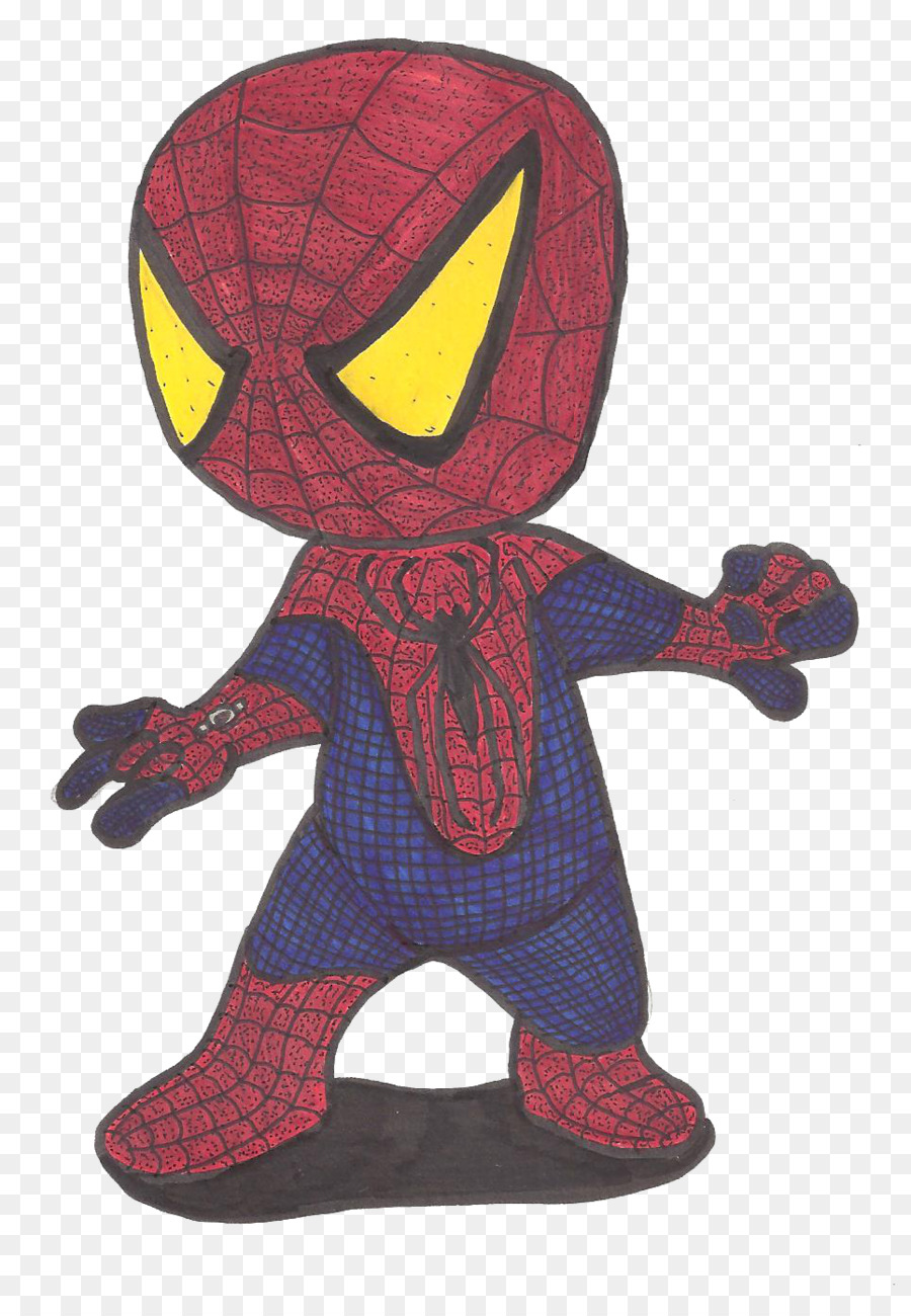 900x1300 Spider Man In Television Drawing Cartoon Sketch - Spiderman Cartoon Sketch