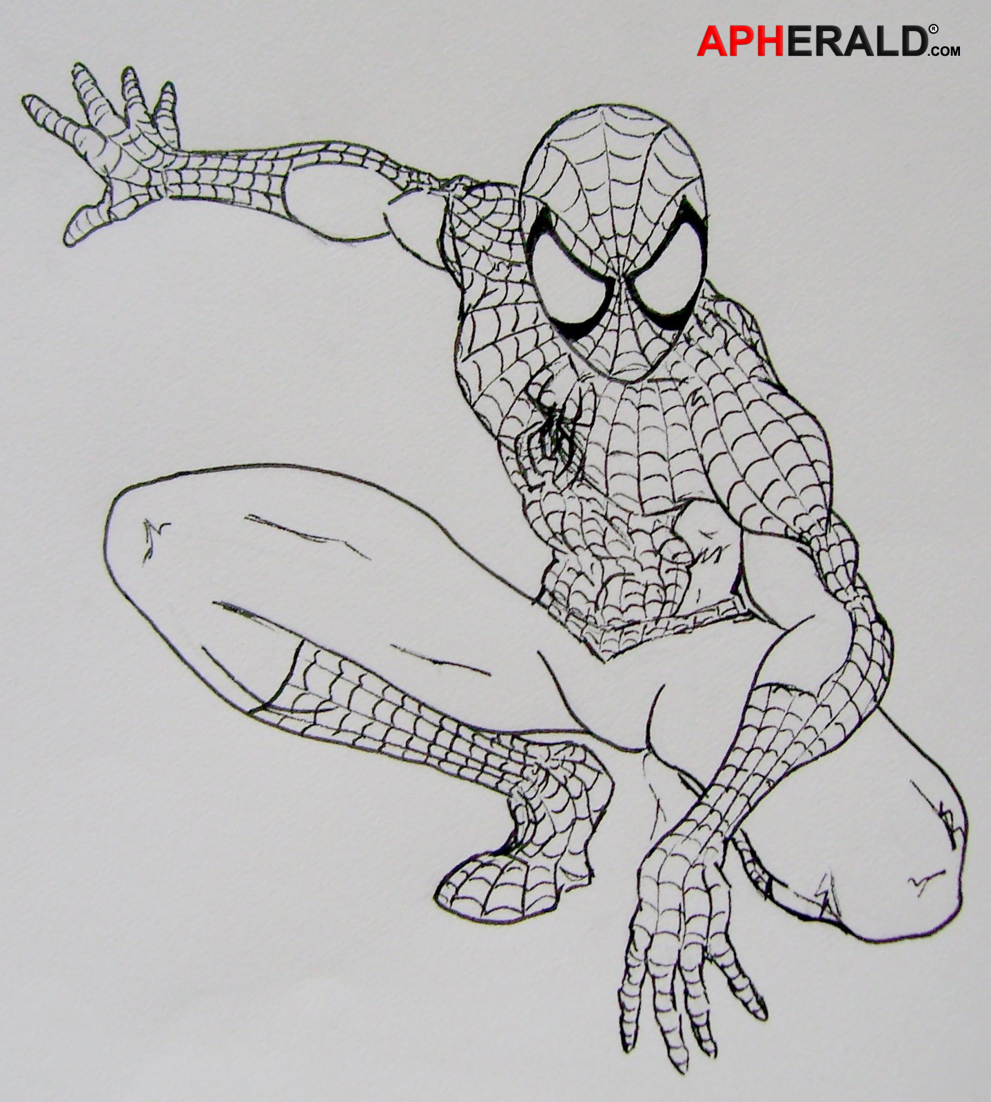 1438x1600 Spiderman Cartoon Drawing - Spiderman Cartoon Sketch