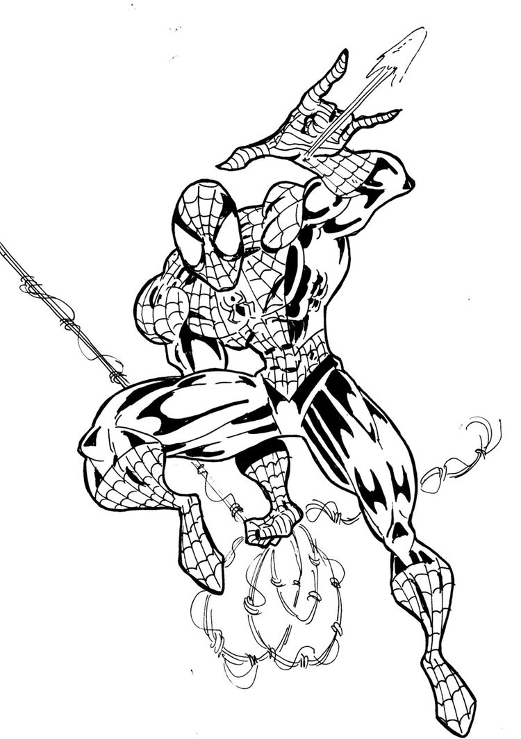 750x1064 Spider Man Comic Con Sketch By Manthomex - Spiderman Comic Sketch