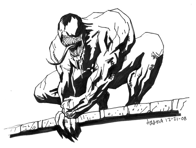 800x603 Sketch Please Spider Man Villain Venom - Spiderman Face Sketch