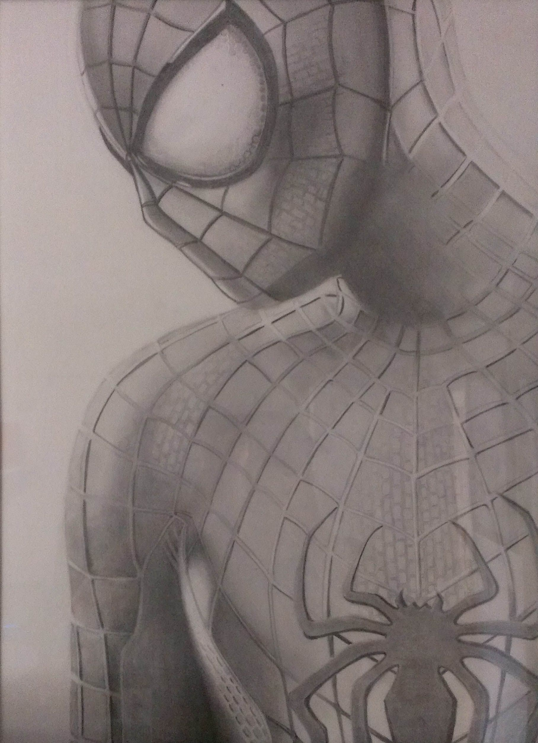 1816x2508 Spiderman Pencil Painting Spiderman Face Pencil Sketch Drawn - Spiderman Face Sketch