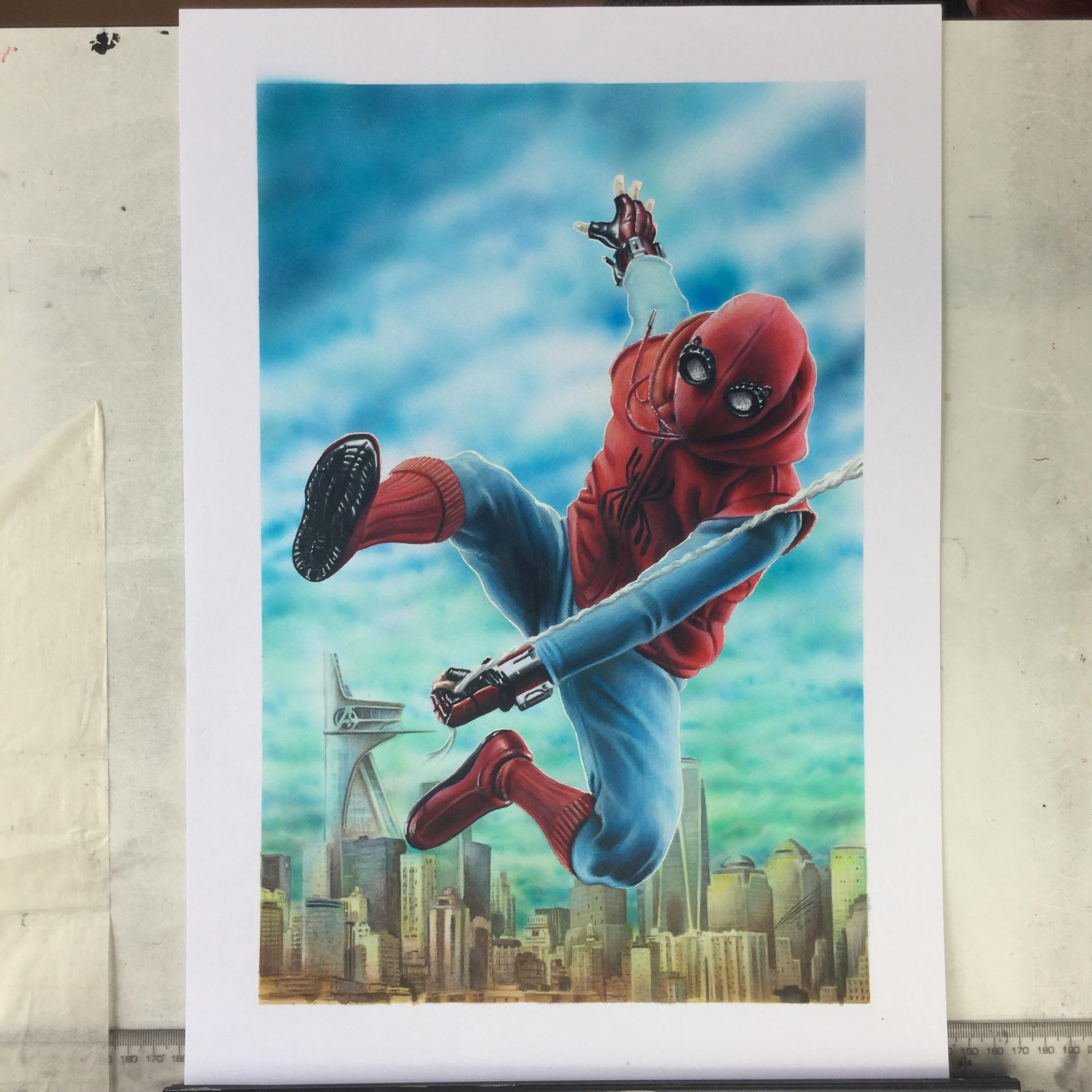 2448x2448 My Spider Man Homecoming Drawing With Copic Markers. Spiderman - Spiderman Homecoming Sketch