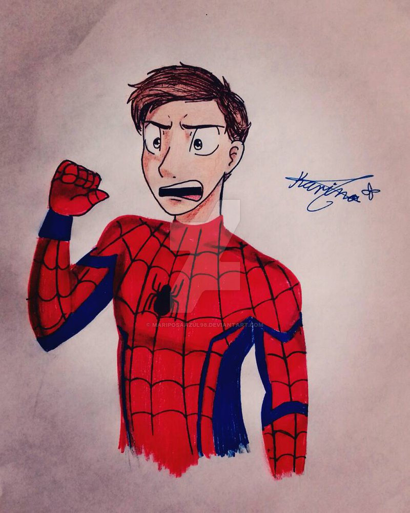 800x1000 Spider Man (Homecoming) By Mariposaazul98 - Spiderman Homecoming Sketch