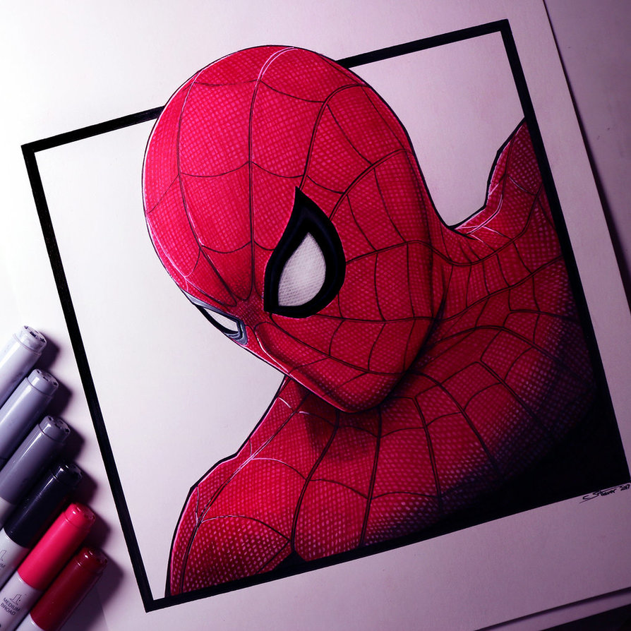 894x894 Spider Man Homecoming Drawing By Lethalchris - Spiderman Homecoming Sketch