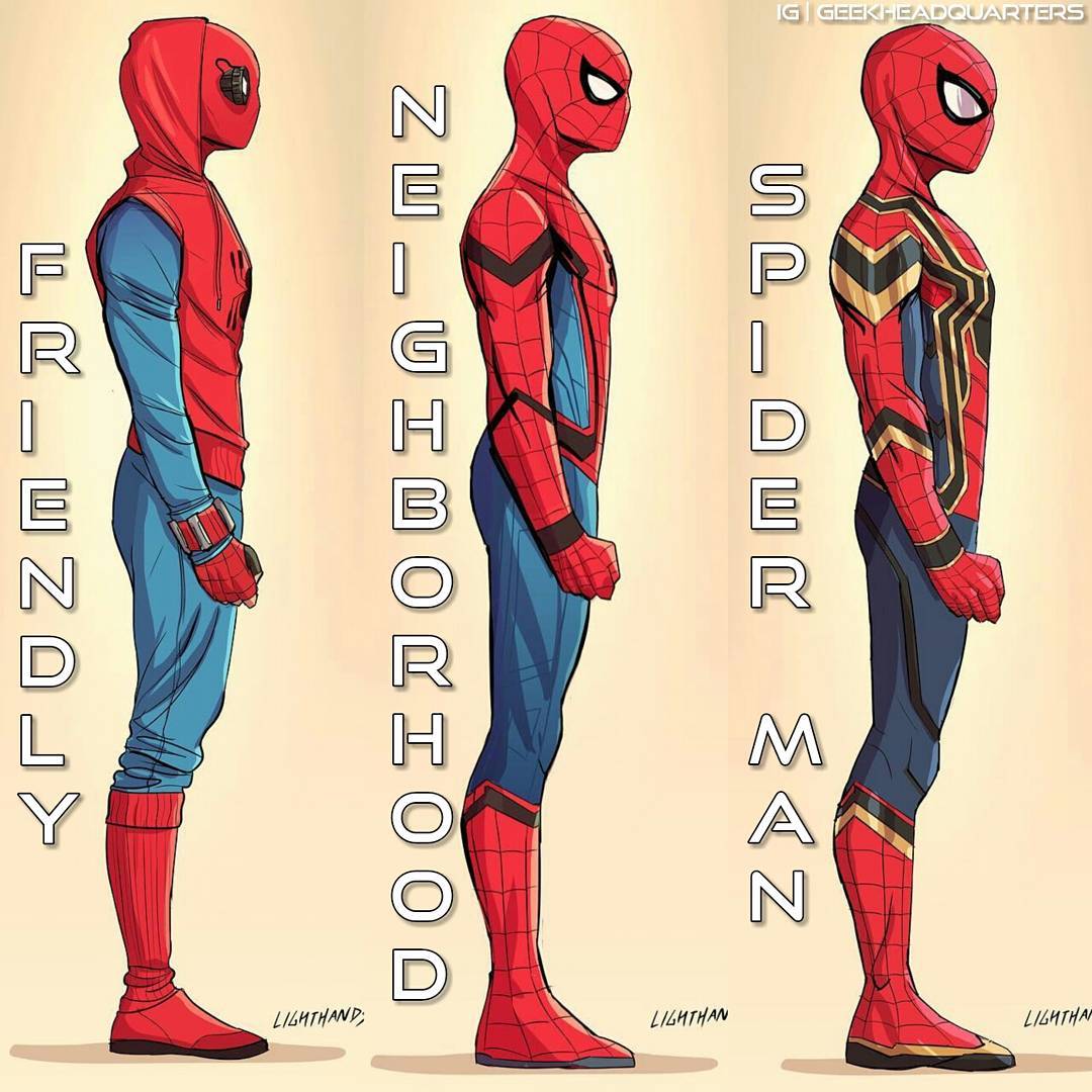 1080x1080 Spider Man Homecoming Costumes Marvelstudios - Spiderman Homecoming Sketch