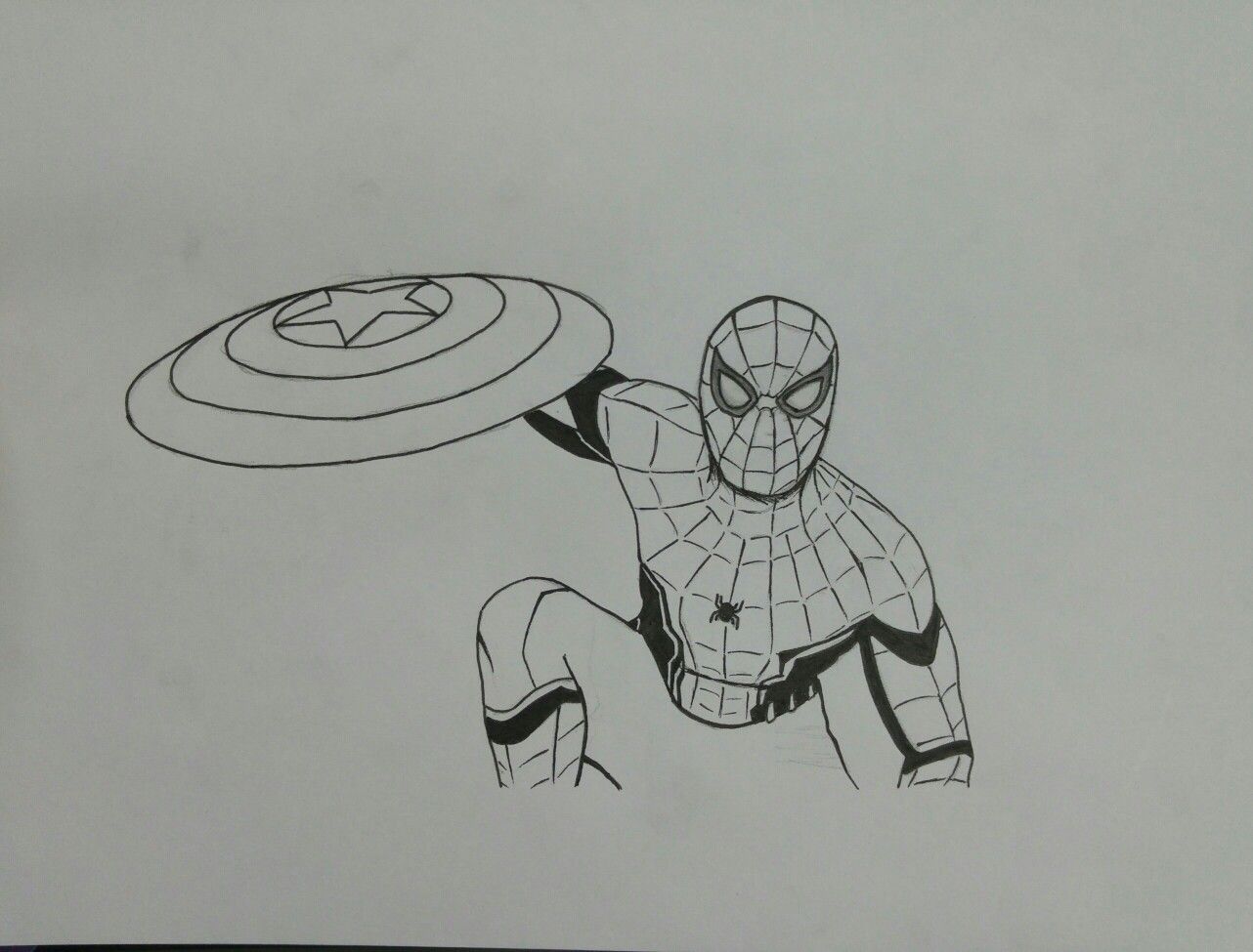 1282x975 Spiderman Homecoming Drawing Spiderman, Spiderman - Spiderman Homecoming Sketch