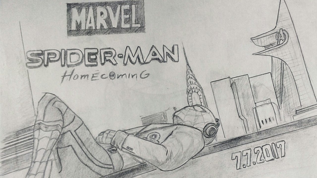 1280x720 Spiderman Homecoming Hindi Sketch Trailer - Spiderman Homecoming Sketch