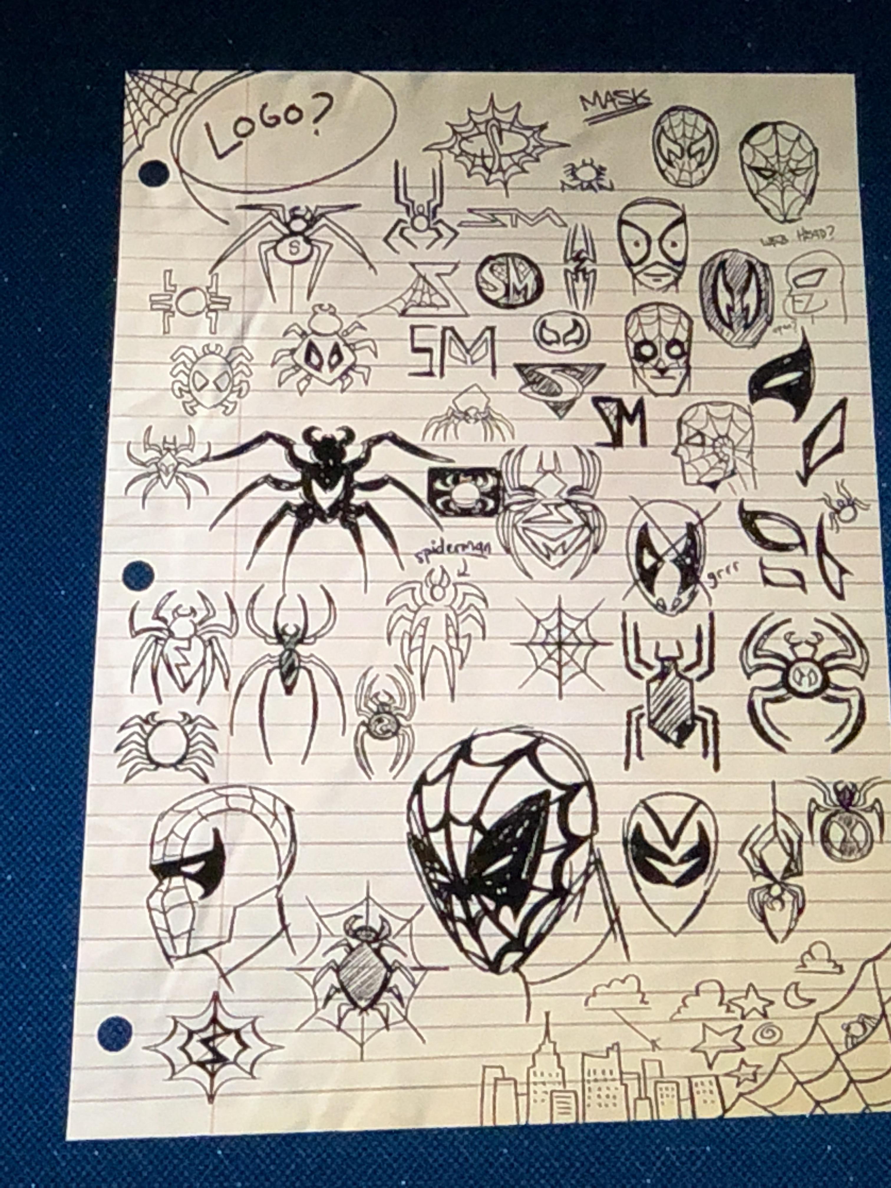 3024x4032 One Of The Backpack Items Is A Sketch Of Spider Man Costume Ideas - Spiderman Mask Sketch