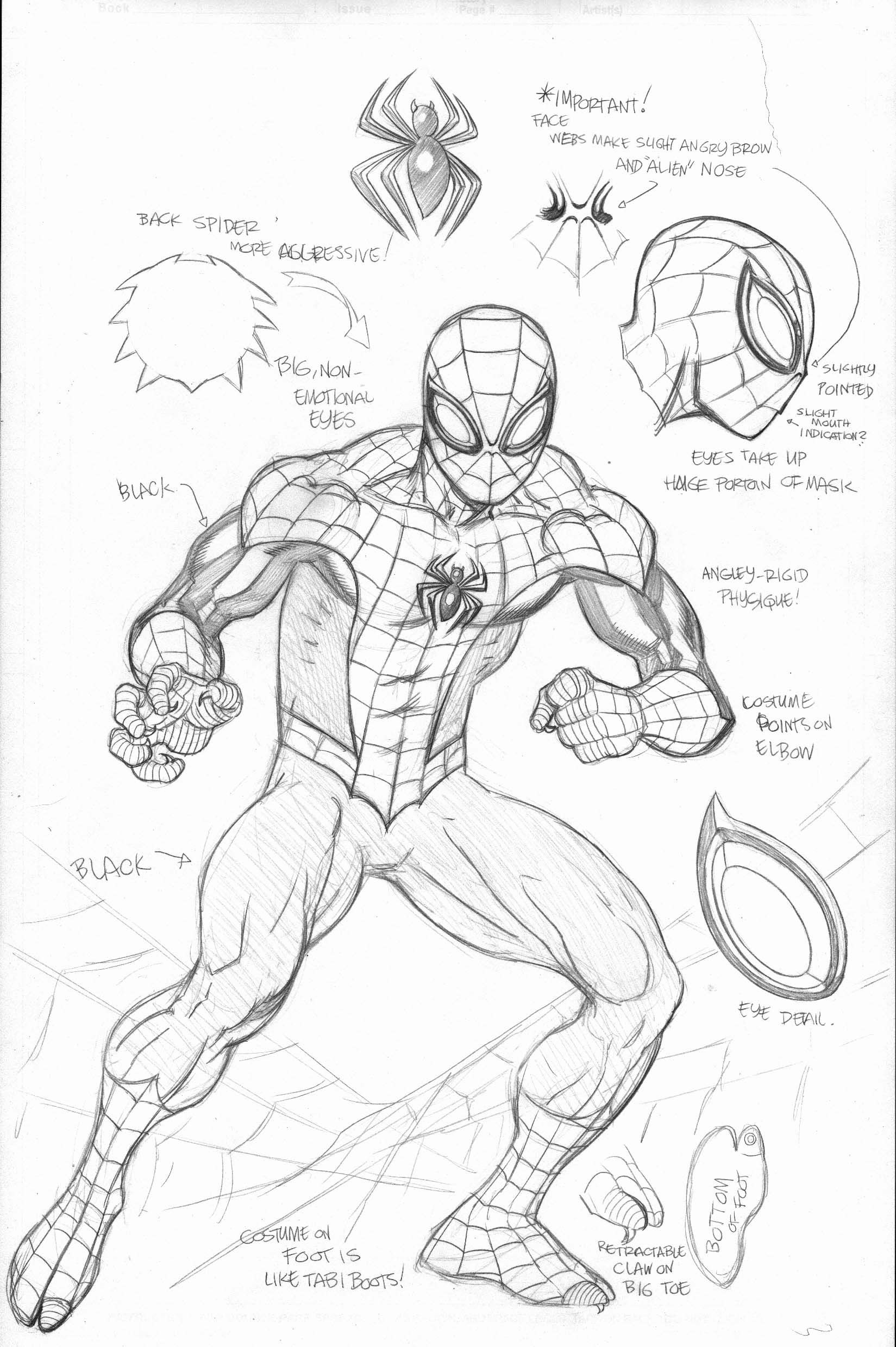1649x2478 Pin By Id8tionist On Costume Idea Superior Spider Man - Spiderman Mask Sketch