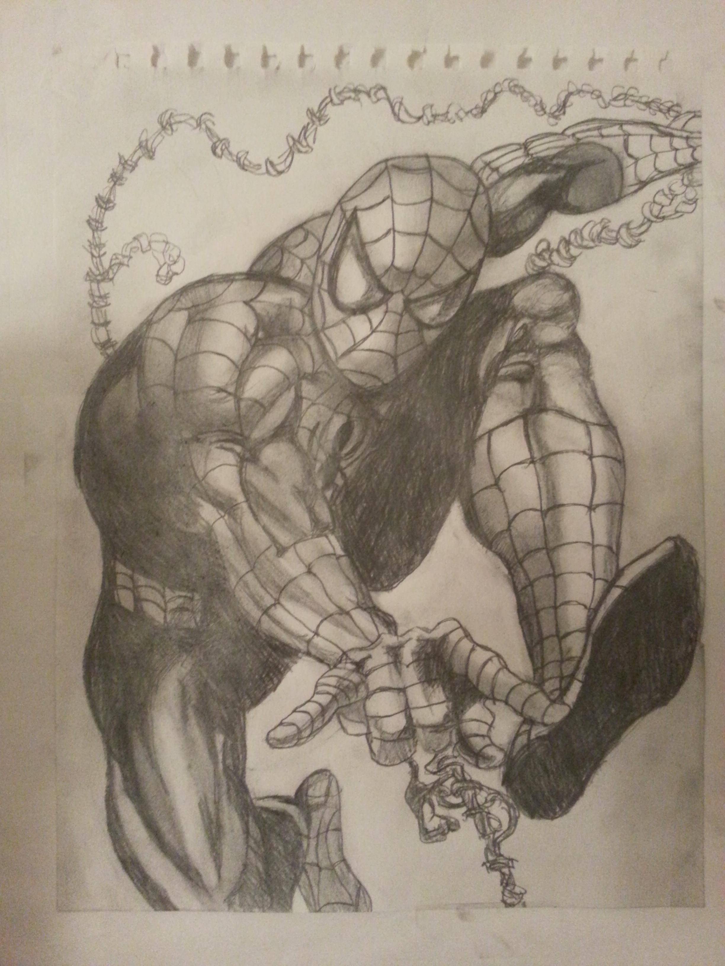 2448x3264 Spiderman Pencil Sketch - Spiderman Pencil Sketch