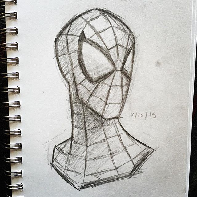 Spiderman Sketch at PaintingValley.com | Explore collection of ...