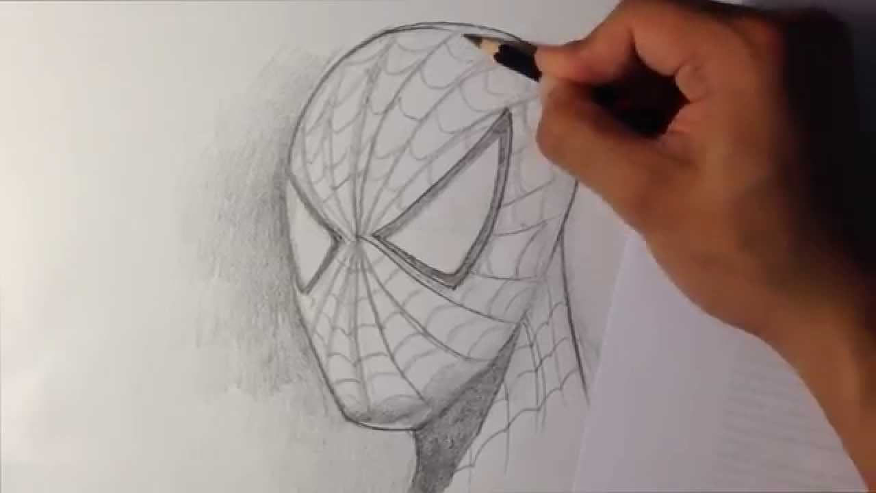 1280x720 How To Draw Spider Man In Fine Art Style - Spiderman Sketch Easy