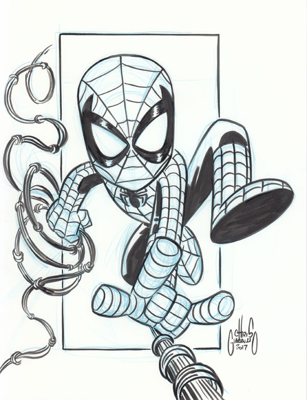 600x780 Spider Man Sketch Chris Giarrusso - Spiderman Sketch Images