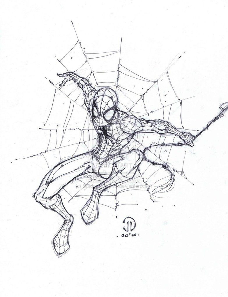 783x1020 Spiderman Sketch By Joeyvazquez Spider Man - Spiderman Sketch Images