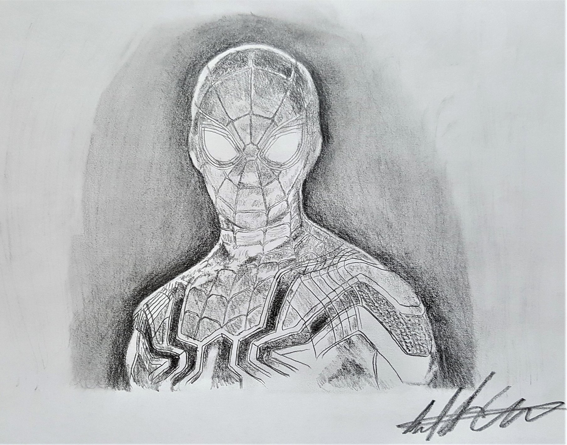 1807x1417 Man - Spiderman Sketch Images
