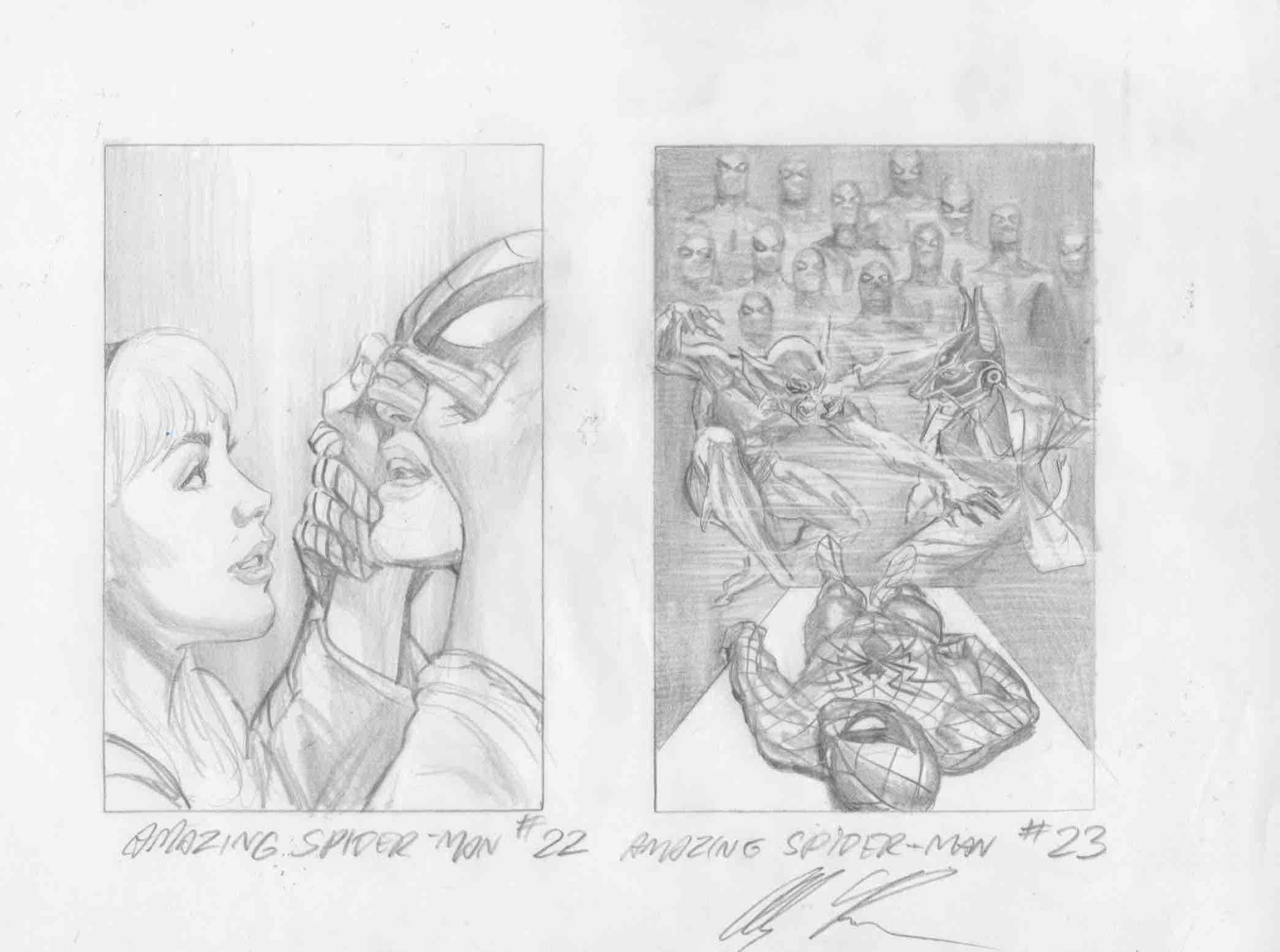 2090x1555 Alex Ross The Amazing Spider Man - Spiderman Sketch Images