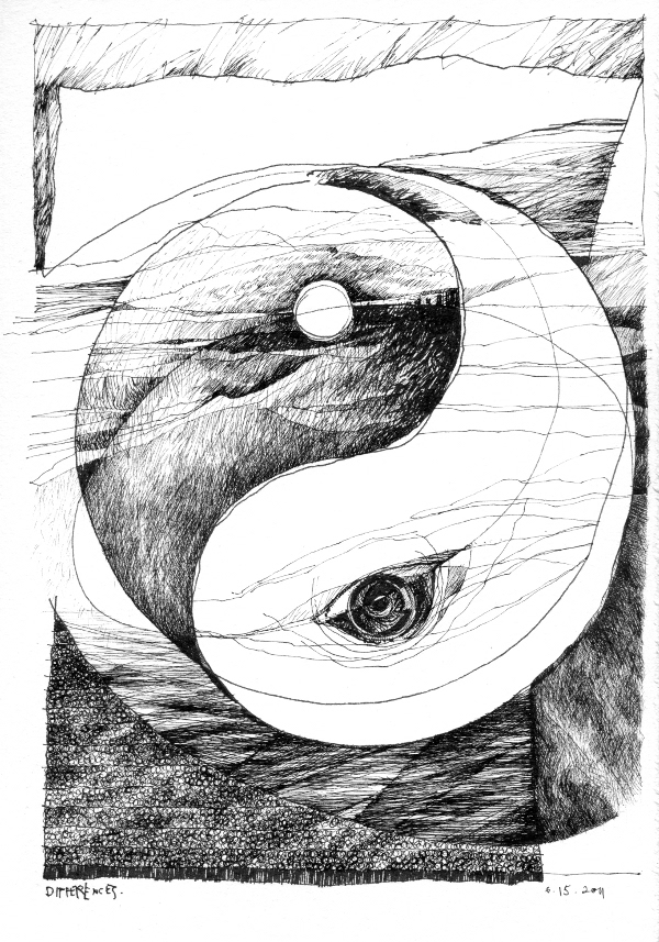 600x857 Ink Sketch Comic Strip Leslee Hare - Spiritual Sketches