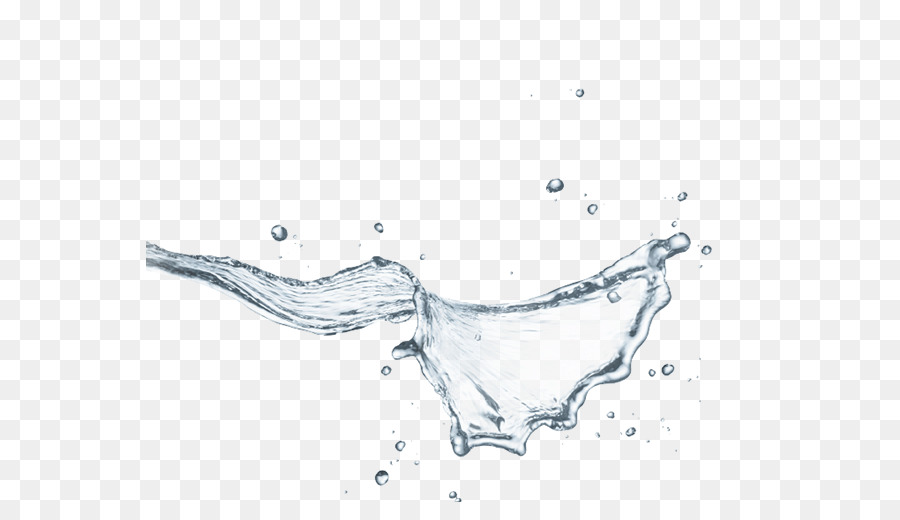 900x520 Line Art Water Sketch - Splash Sketch
