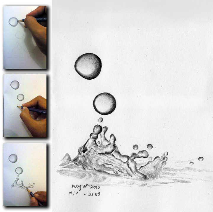 720x719 Splash Water By Deizza - Splash Sketch