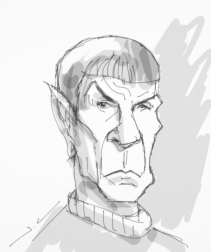 Spock Sketch at PaintingValley.com | Explore collection of Spock Sketch