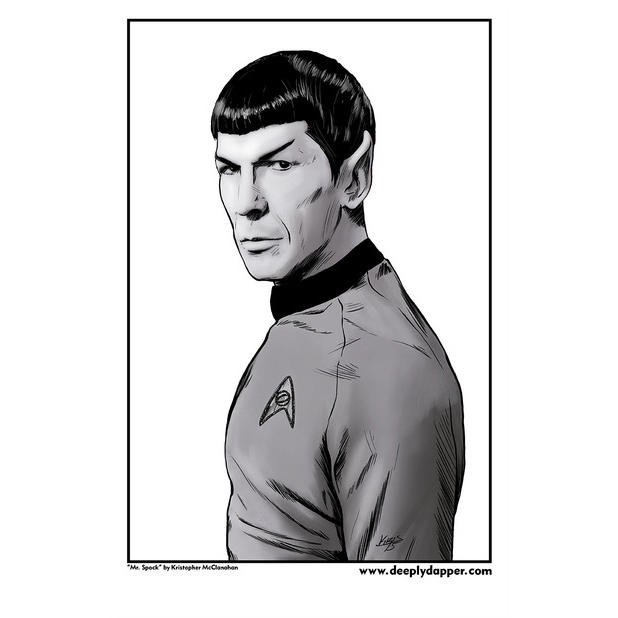 618x618 Mr. Spock - Spock Sketch