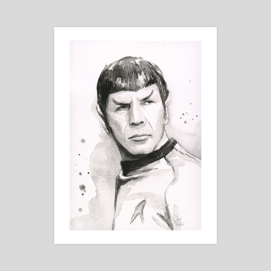 540x540 Spock Portrait, An Art Print By Olga Shvartsur - Spock Sketch