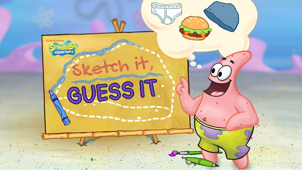 1024x576 Spongebob Squarepants Sketch It, Guess It - Spongebob Squarepants Sketch